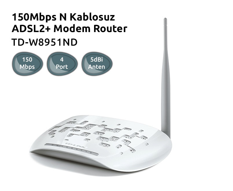 ‘TP-LINK TD-W8951ND’ Modem Kurulumu ve Kablosuz Ayarlar (Resimli Anlatım)