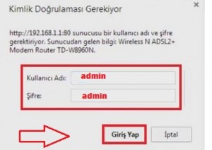 'TP-Link TD-W8960N' Modem Kurulumu ve Kablosuz Ayarlar_2